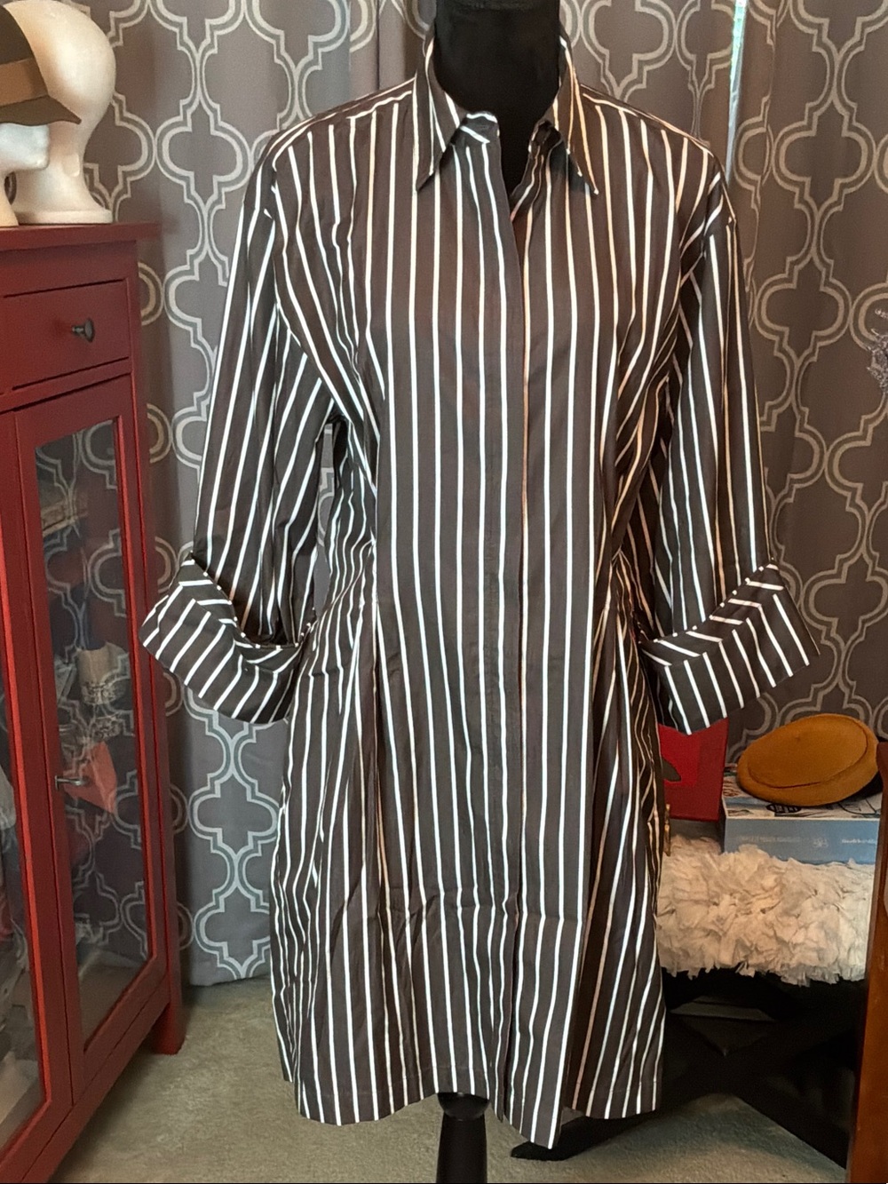 Madewell Tucked Mini Shirtdress NWT